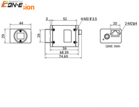 Kamera Visi Mesin HIKROBOT 14MP Global Shutter 1" CMOS MV-CH140-60GM/GC Antarmuka GigE 9fps Resolusi Penuh AOI/PCB