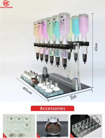 Bouteilles de parfum en verre semi-automatiques personnalisées de 200 ml/375 ml/500 ml/750 ml, distributeur de bar pour 6/8/12 bouteilles