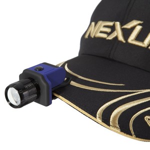 Linterna frontal LED portátil con enfoque ajustable y clip para gorra, ideal para senderismo, camping y ciclismo nocturno. - Product Image 4