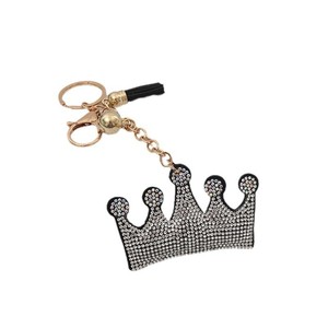 Cross-border Crown Hot Keychain Fashion full delicate bag pendant cute car wholesale Crystal keychain