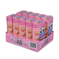 Hello Panda Biscuits croustillants fourrés à la crème de fraise, friandises sucrées, sachet/sac de 260g, boîte en vrac, friandise pour enfants, dessert de fête