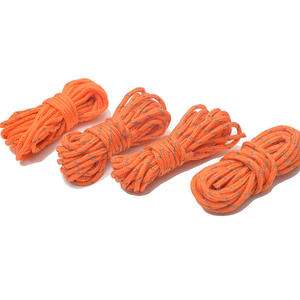Ensemble de cordes de camping en plein air, cordes en nylon de 4M avec boucles à double œillet pour tente, bâche, utilisation toutes saisons - Product Image 3