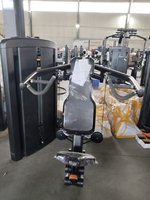 Machine à presser les épaules assise à charge libre pour l'entraînement des muscles du dos, des bras et des déliquoïdes - Équipement de gym commercial durable et sûr