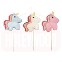Holeywood 3d Easter Eenhoorn Gemonteerd 25G Gemengd Fruit Halal Snoep Met Zoete Fruitige Smaak Gemaakt Van Suiker