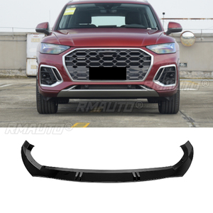 ลิ้นกันชนหน้ารถยนต์สีดำเงา ABS สำหรับ Audi Q5 SQ5 MK2 LCI ปี 2021 2022 2023 - Product Image 5