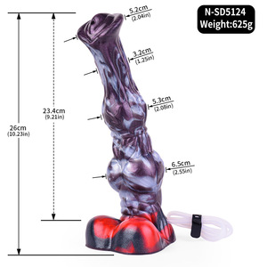 Produit phare : Godemiché en silicone en forme de cheval avec fonction de pulvérisation d'eau, Godemiché animal pour femme, Masturbateur, Articles pour adultes - Product Image 5