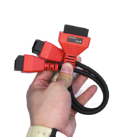 Cable adaptador Autel Chrysler 12+8 Red Square para MS908 MS906 MaxiSys Pro Launch X431 Jeep Dodge Maserati, conector de diagnóstico