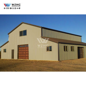 Edificio Fienile a Pali Prefabbricato Personalizzato Struttura in Acciaio Magazzino Capannone Agricolo Officina Prefabbricata Deposito Self-Storage Edificio Metallico - Product Image 2