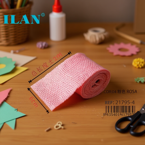 ริบบิ้นอิลัน ซินต้า ลิโน ขนาด 6 ซม. x 2 ม. สีชมพู สำหรับงานประดิษฐ์และตกแต่ง - Product Image 3