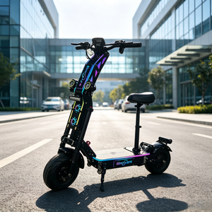 Envío Gratis en EE. UU. Scooter Eléctrico para Adultos de 13 Pulgadas con Neumáticos de Calle, Motor Dual de 10000W, 72V 35Ah, Configuración por Aplicación, Plegable con Asiento - Product Image 1