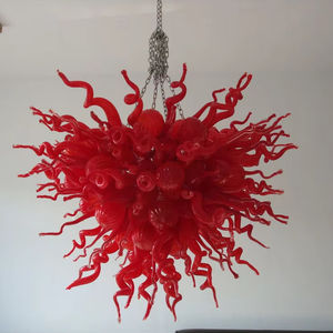 <span class=keywords><strong>Lampadario</strong></span> di lusso luce rossa per la casa <span class=keywords><strong>lampadario</strong></span> luci a soffitto vetro Murano <span class=keywords><strong>lampadario</strong></span> per soggiorno - Product Image 2