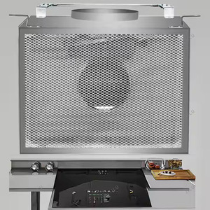 Hotte de cuisine commerciale en acier inoxydable, électrique, ventilée, type split, avec compatibilité coque pour utilisation en extérieur - Product Image 3