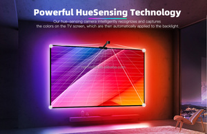 Alexa Google điều khiển bằng giọng nói thông minh ngâm 12V 45-65 inch TV LED dải rgbic môi trường xung quanh âm nhạc đồng bộ Wi-Fi đèn nền với máy ảnh - Product Image 6