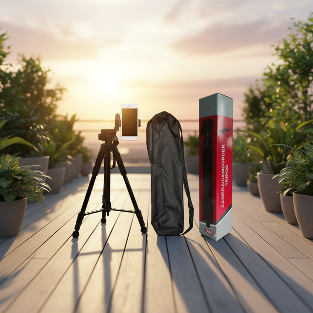 Professional 2M Heavy Duty Travel Adjustable Mobile Phone Metal Aluminum Alloy Lightweight Camera Smart Tripod Stand