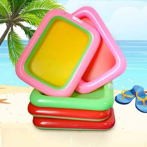 MAKE WAVES Plateau de sable gonflable en PVC pour enfants - Léger et pliable 60x45cm Multicolore Utilisation toutes saisons pour la maison et les voyages - Product Image 2