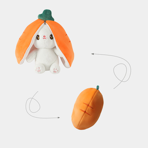 Thiết Kế Mới Biến Hình Nhồi Bông Thỏ Sang Trọng Củ Cải Bunny Kết Hợp Đồ Chơi Unisex Vải Gấu Đồ Chơi Tùy Chỉnh Rửa Sạch Quà Tặng - Product Image 2