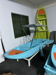 Nouveau bateau pliable modulaire en PE, léger, portable, compatible avec moteur, conception sans soudure, sans phtalates, pour la pêche et les sports nautiques - Product Image 2