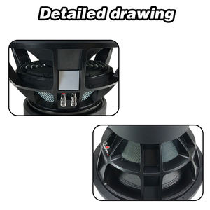 ซับวูฟเฟอร์ติดรถยนต์ขนาด <span class=keywords><strong>18</strong></span> นิ้ว 5000 วัตต์ คอยล์เสียงคู่ กรวยคาร์บอนไฟเบอร์ แม่เหล็กสามชั้น โครงอะลูมิเนียม ลำโพงเบสสำหรับระบบเครื่องเสียงรถยนต์ - Product Image 3