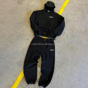 Custom Two Piece Workwear Zipper Jackets Hoodie and <b>Cargo</b> <b>Work</b> <b>Pants</b> for Men Jogging Suit Heavyweight Workwear Design Tracksuit - Product Image 1