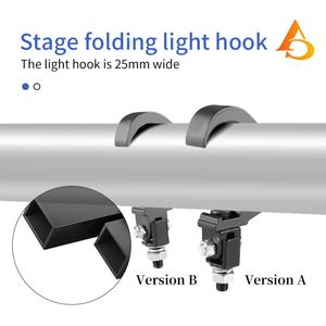 AICPOSE Crochet de fixation pliable robuste pour éclairage de scène, fixation sur treillis, crochets pour équipement d'éclairage de scène - Product Image 5