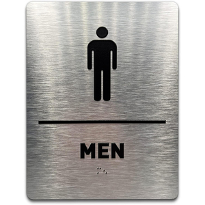 Panneau de toilette personnalisé ADA fabricant personnalisé panneau de toilette d'hôtel panneau de toilette tactile public panneau de toilette en braille - Product Image 6