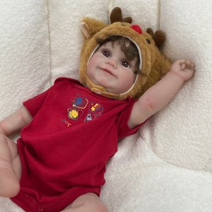 Yeezwood mignon 60cm Reborn bébé poupées corps entier Silicone jouet réaliste nouveau-né bébé souple Silicone Reborn bébé poupée pour les filles - Product Image 4