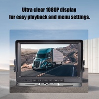 Monitor de Cámara para Camión, Sistema ADAS para Vehículos, Pantalla de Reversa de 9 Pulgadas LCD, Kit DVR 1080P, Seguridad Reforzada