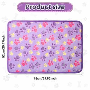 <span class=keywords><strong>Manta</strong></span> de viaje personalizada al por mayor, Alfombra de lana <span class=keywords><strong>para</strong></span> <span class=keywords><strong>perros</strong></span>, mantas con estampado de pata, <span class=keywords><strong>manta</strong></span> navideña de felpa <span class=keywords><strong>para</strong></span> mascotas acogedora - Product Image 2