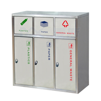 Nouveaux produits 2020, poubelles publicitaires uniques et populaires en acier inoxydable pour les stations de recyclage