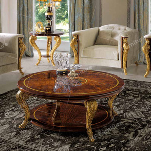 Châu Âu Cổ Điển Phong Cách Bàn Cà Phê Sang Trọng Gỗ Chạm Khắc Bàn Cà Phê Cao-Cuối Trung Tâm Bảng Cho Phòng Khách - Product Image 5
