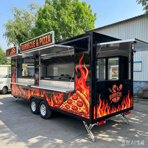 Restaurant mobile préfabriqué, cuisine mobile extérieure, remorque de vente de nourriture, camion de restauration entièrement équipé à vendre aux États-Unis, Miami - Product Image 3
