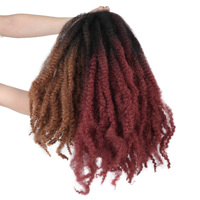 Tresses Marley pour cheveux synthétiques afro crépus de 18 pouces, vente en gros