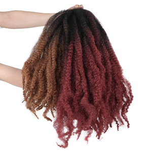 Tresses Marley pour cheveux synthétiques afro crépus de 18 pouces, vente en gros - Product Image 1