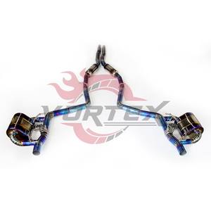 Système d'échappement Catback Valvetronic en alliage de titane haute performance Vortex Factory, épaisseur 1,2 mm, bleu brûlé, pour Dodge - Product Image 2