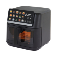 Nouvelle Arrivée Friteuse à Air 2-en-1 Sans Huile et Sans PFOA 2000W avec Panier de Cuisson pour Viandes et Poignée Froide au Toucher