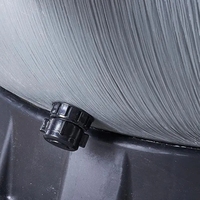 Grand projet d'eaux usées système de filtration de piscine filtre à sable à lit profond à montage latéral