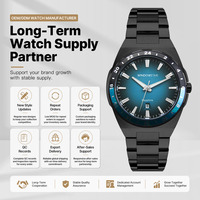 Jam Tangan Pria Mewah Stainless Steel Quartz Bisnis Pasokan Jangka Panjang Grosir Logo Kustom Orologio Uomo Jam Tangan Montre Homme
