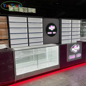 Toko Modern lemari pamer asap toko dengan rak pajangan desain toko optik lemari pajangan untuk toko