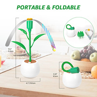 TAIQI QY-19B Ventilateur Anti-Mouches Compact en Forme de Pomme à Piles pour Tables de Repas et Pique-Niques en Extérieur