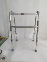 Harga yang bagus aluminium Aloi lipat portabel orang tua luar ruangan berjalan bantuan tinggi yang dapat disesuaikan kruk Walker
