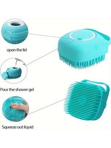 Cepillo de Baño para Mascotas 2 en 1 GS GR, a Prueba de Fugas, de Silicona Suave, Simple, Ecológico y Moderno, para Perros y Gatos, para el Aseo y la Ducha - Product Image 6