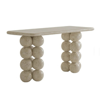 Table console en pierre naturelle de luxe, design moderne pour l'entrée de la maison, hall d'hôtel, mobilier minimaliste pour le porche