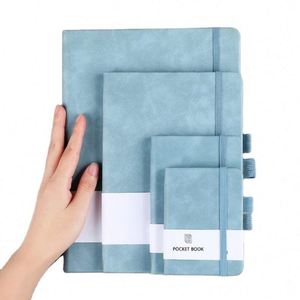 Carnet de notes personnalisé A5 en cuir PU, couverture souple ou rigide, 100 feuilles, reliure cousue, pour promotion - Product Image 1