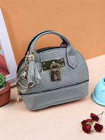 Nouveau Portefeuille Zippé en PU, Porte-Monnaie et Porte-Clés, Mini Sac à Main Mignon, Porte-Monnaie Porte-Clés