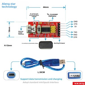 केयेस ftdi बेसिक प्रोग्राम डाउनलोडर usb से tlft232rl मॉड्यूल 3.3v 5v मॉड्यूल का समर्थन करता है - Product Image 5