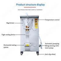 HYVF-320L VFFS Machine de remplissage et de scellage de liquides à piston électrique, mesure de volume automatique, pour aliments, boissons, films, sacs plastiques et pochettes