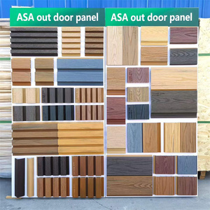 Panneau mural WPC co-extrudé ASA résistant aux intempéries, clôture de <span class=keywords><strong>jardin</strong></span> extérieure, revêtement ASA, <span class=keywords><strong>mur</strong></span> extérieur pour patio, cour - Product Image 4