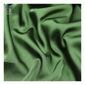 Groene Satijnen Satijnen Stof Met Weinig Stretch Enkelzijdige Hennepacetaat Satijnen Stof Voor Vrouwenkleding - Product Image 3