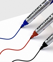 Marqueur permanent Bestationery en gros, promotionnel, encre graffiti noire rechargeable, avec logo personnalisé
