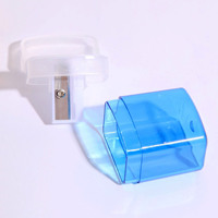 Taille-crayon manuel portable double trou pour étudiants, usage quotidien, vente en gros